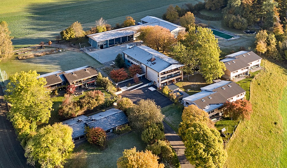 Drohnenaufnahme der Wohnschule Dentenberg